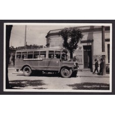 OMNIBUS DEL FERROCARRIL ANTIGUA TARJETA POSTAL SERVICIO VILLA BALLESTER SAN ISIDRO RARA